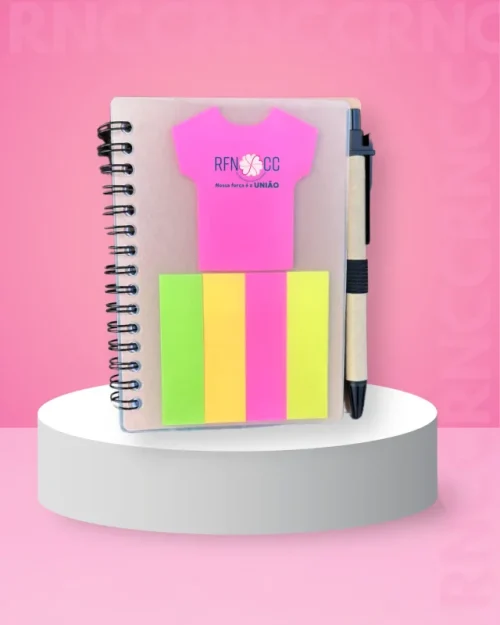 CADERNETA COM POST IT